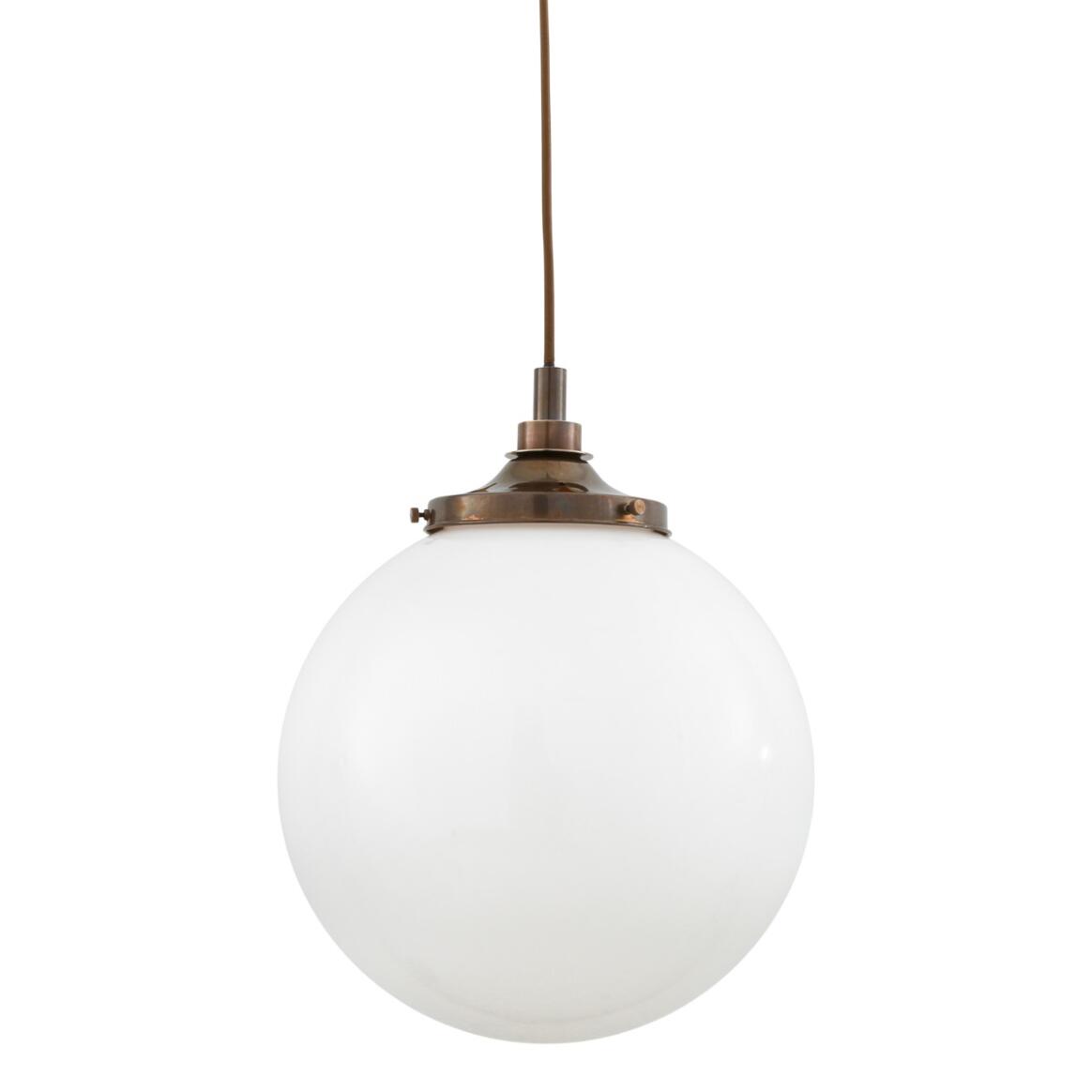 Pelagia Opal Globe Pendant Light 35cm IP44 main product image