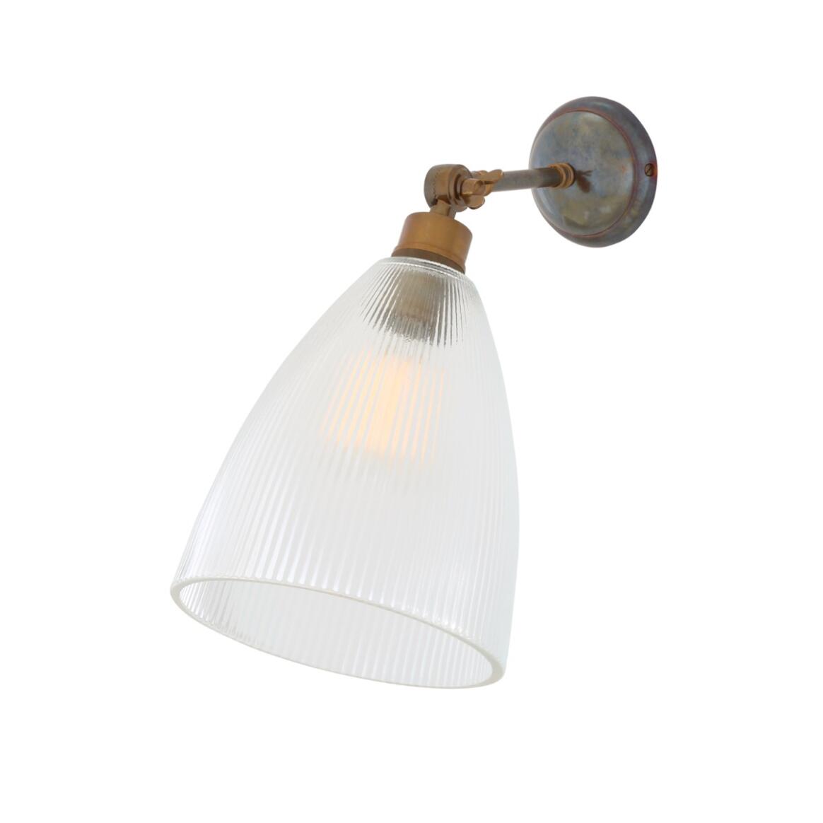 Hale prismatic railway glass wall light main product image