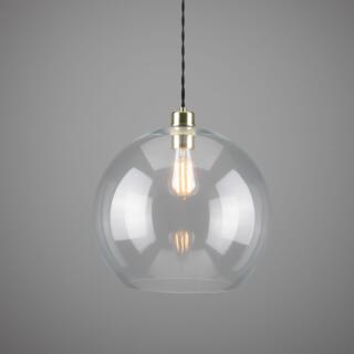 Eden Large Clear Open Globe Pendant Light 35cm