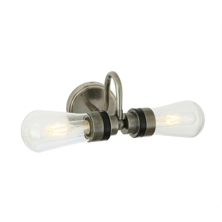 Michal Double Swan Neck Wall Light IP65