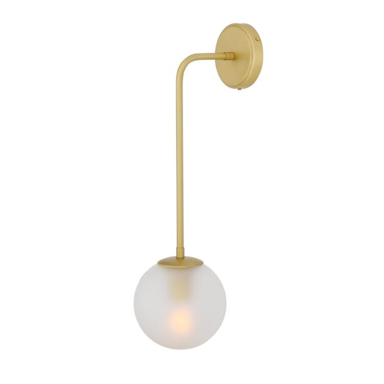 Westport Frosted Glass Globe Wall Light